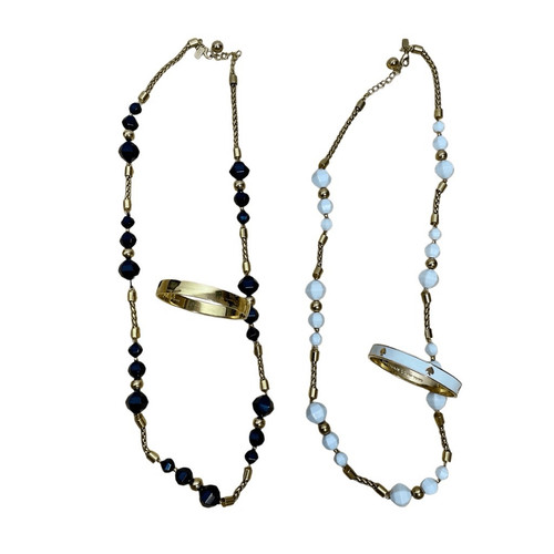 Lotto Collana Braccialetto Dichiarazione Kate Spade Taglio All'inseguimento Idioma Oro