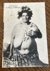 Ägyptische 1915 Krankenschwester NEGUS D'ABBISYNE ethnographische Kairo Postkarte RPPC Akt - Bild 1 von 4