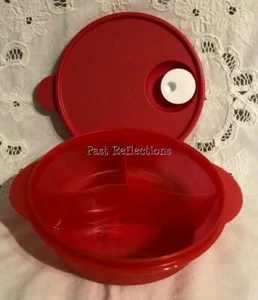 TUPPERWARE CRISTALWAVE DIVIDIDO MICROONDAS ROJO - Imagen 1 de 2