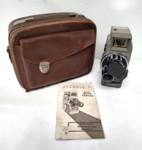 Sekonic Elmatic 8 8mm Film Movie Camera with Leather Case and User Manual Winds - Picture 1 of 18