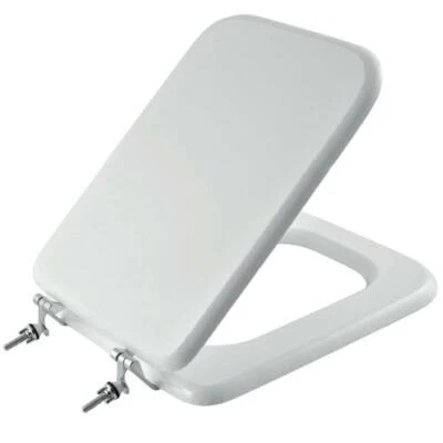 Sedile Copriwater Wc in legno MDF bianco per Ideal Standard mod. Conca - Immagine 1 di 4