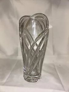 Vaso Lenox Piombo Cristallo Bud, 7- 3/4”, Swirl Art Deco Ottime Condizioni - Foto 1 di 5