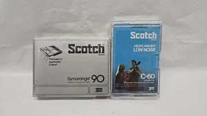 Vintage Cassettes scotch cassette tape blank hilander low noise c60 dynarange 90 - Picture 1 of 11