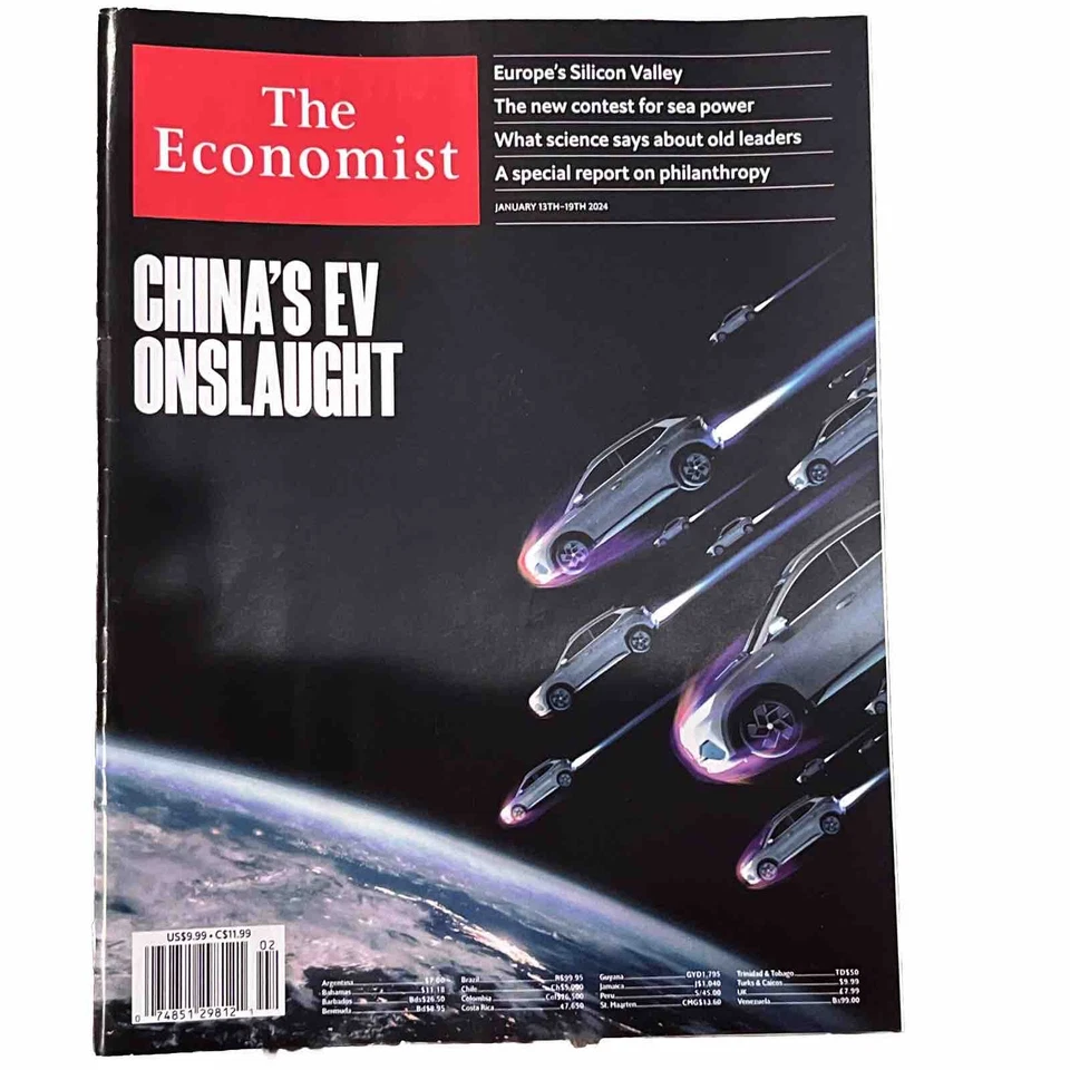 The ECONOMIST Magazine January 13th 19 2024 China's EV Attack Sea Power - Image 1 of 1
