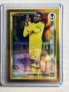 2022 Topps Merlin Chrome UCC Moses Simon TRUE GOLD /50 Refractor SP Card - Picture 1 of 2
