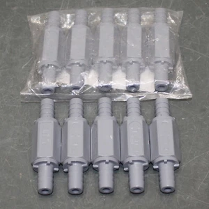 (10) SMC Inline Ball Cone Spring Check Valves PVC CHK 426-8B8B-F, 1/2" Tube Barb - Picture 1 of 5