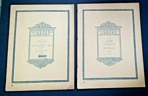 2 Música antigua para piano de la biblioteca de Schirmer Vol 812 GRIEG 1904 y Vol 341 LISZT 1915 - Imagen 1 de 12