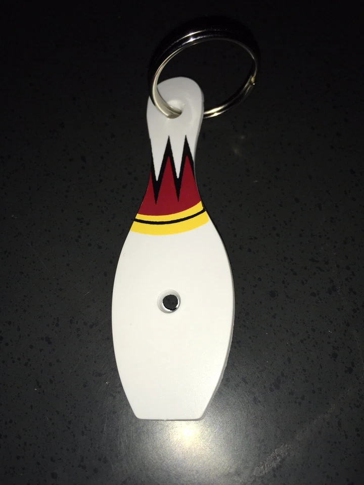 Gottlieb Premier Strikes 'N Spares Pinball Machine Bowling Pin Target Keychain - Image 1 of 1