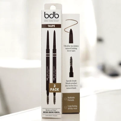 bdb Billion Dollar Brows Taupe Micro Brow  Precision-Point Pencil 2 Count - Image 1 of 2