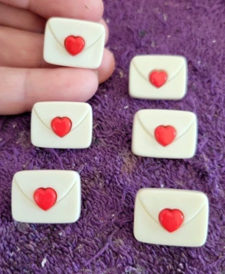 .Love Letter San Valentín Corazón - Imanes de nevera - Juego de 6 piezas - ¡Diversión! Foto 1 de 3