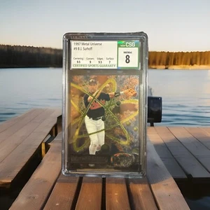 B.J. Surhoff 1997 Skybox Metal Universe #9 Baltimore Orioles CSG 8!! - Picture 1 of 2