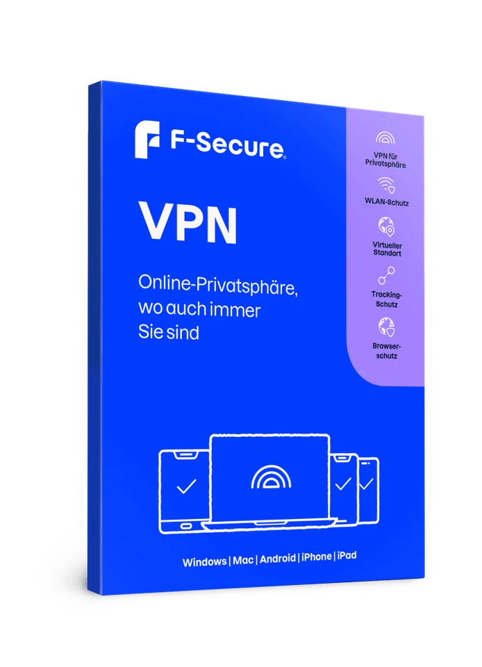 F-Secure VPN 2025 1 Gerät 3 PC 5 MAC 1 Jahr - 2 Jahre Download ESD @GWC - Bild 1 von 2
