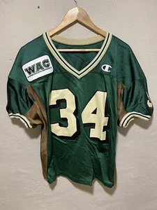 Vintage 1990s Colorado State Rams Game Used Football Jersey  #34 WAC Patch RARE - Picture 1 of 6