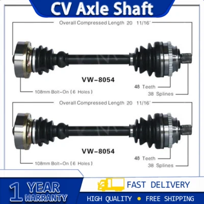 TrakMotive CV eje junta CV 2x para Volkswagen EuroVan 1993-2001 Foto 1 de 4