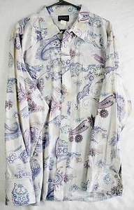 Wrangler Retro Paisley Long Sleeve Pearl Snap Shirt XXL 2XL - Foto 1 di 9