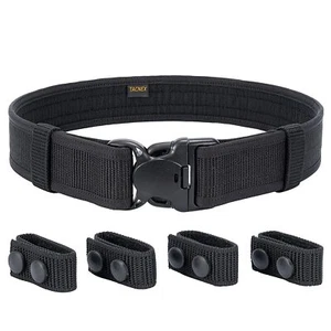 Duty Belt w/Hook Lining 4 Keepers Law Enforcement Correctional Officer, XXXL - Picture 1 of 7