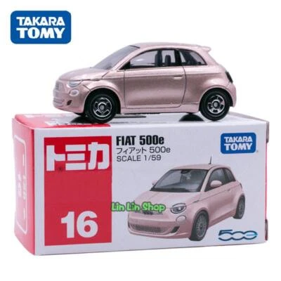 Tomica #16 1/59 FIAT 500e Vehicle Toy Model Tomy Collect Takara Diecast Car - Image 1 of 2
