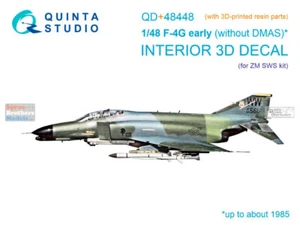 QTSQD48448R 1:48 Quinta Studio 3D Decal - F-4G Phantom II Early + Resin (ZKM - Picture 1 of 4