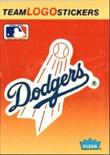 1991 Fleer Baseball Card Sticker Los Angeles Dodgers #NNO