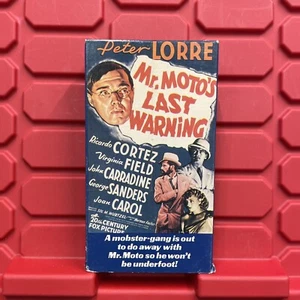 Mr Motos Last Warning VHS Video Movie Tape Pre Owned Vintage 1987 - Bild 1 von 3