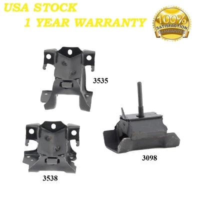 3PÇS MOTOR & TRANS MOUNT FIT 2009-2015 GMC Savana 4500 6.6L Diesel - Auto Trans. - Imagem 1 de 4