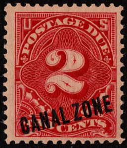 Canal Zone Stamp Scott #J2 Mint NH - 2 Cents Carmine Rose Numeral of Value Issue - Picture 1 of 1