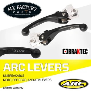 Braktec ARC Clutch & Brake Lever Memlon Texture Folding Gas Gas Husqvarna 21-25 - Picture 1 of 12