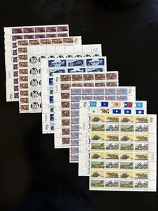 346 US MINT STAMPS (8 SHEETS) #1387-90 1559 1560 1570 1710 1722 1755 1633 MNH   - Picture 1 of 10