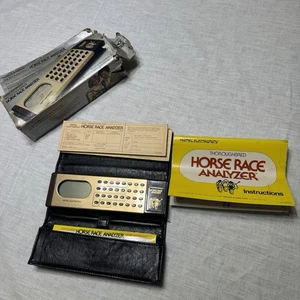 VINTAGE 1979 MATTEL ELECTRONICS HORSE RACE ANALYZER With Box & Manual Tested - Picture 1 of 9