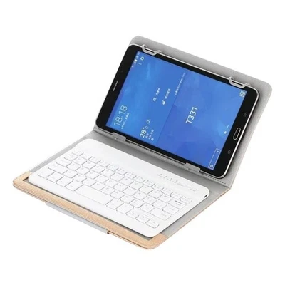 Teclado Bluetooth de 10 pulgadas con soporte funda de cuero PU para Android e IOS8823 - Imagen 1 de 4
