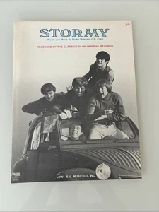 1968 "Stormy"  CLASSICS IV  Sheet Music Imperial Records Original - Picture 1 of 3