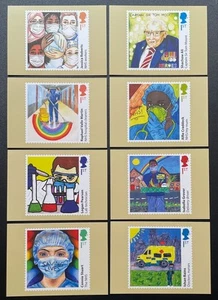 2022 Heroes of the Covid Pandemic PHQ cards. 8-Card Full set Unused. - Picture 1 of 2
