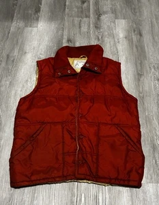 VINTAGE ALPINE DESIGNS DOWN PUFFER VEST Men's medium - Picture 1 of 3
