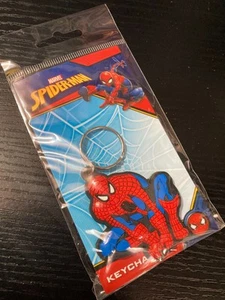 MARVEL SPIDERMAN Official Keyring 2D Rubber - Spider-Man Comics Party Gift - Foto 1 di 4