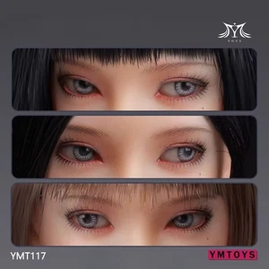 YMTOYS YMT117 Yiyi 1/6 asiatischer weiblicher Kopf Skulptur bewegliche Augen für 12" PH blass - Bild 1 von 23