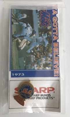 1973 Amazin New York Mets World Series Pin Baseball Sharp 1980’s - Image 1 of 2
