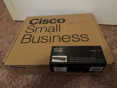 Cisco SG300-10PP 10-Port Gigabit Ethernet Switch - Black - Image 1 of 2