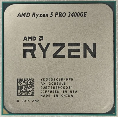 AMD Ryzen 5 PRO 3400GE Quad Core Processor 3.3 - 4.0 GHz, Socket AM4, 35W CPU - Image 1 of 2