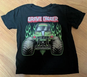 Camiseta para niños Grave Digger Monster Jam Truck 5T bonita joven niño pequeño - Imagen 1 de 3