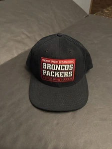 Nike Super Bowl XXXII Broncos Packers Hat Made in USA Snapback Vintage 1998 - Picture 1 of 6