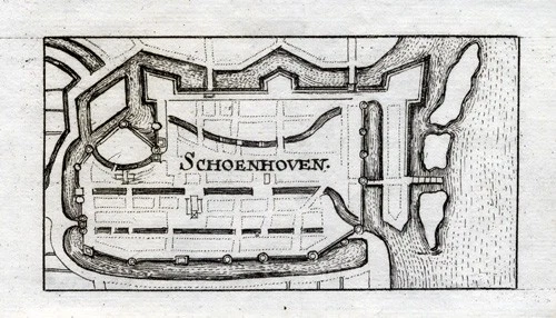 Antique Print-SCHOONHOVEN-NETHERLANDS-Riegel-1691 - Image 1 of 1
