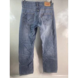 Levi's 505 Straight Blue Jeans Medium Wash Casual Youth Size Boys 12 Reg 26x26 - Picture 1 of 9