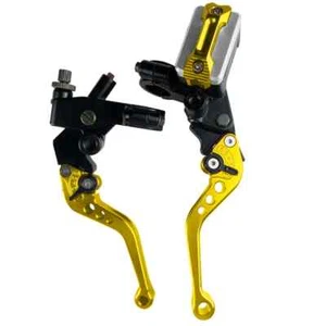One Pair 7/8" 22mm Universal Motorcycle Brake Master Cylinder Lever Cable Clutch - Picture 1 of 42