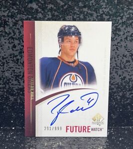 2010-11 SP Authentic Future Watch Auto /999 Taylor Hall Rookie Signature