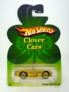 Hot Wheels Dodge Viper RT/10 Clover Cars Gold Die-Cast Car 2007