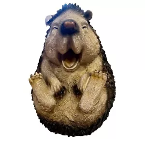 Design Toscano Roly-Poly Laughing Hedgehog Yard Statue - Picture 1 of 6