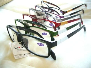 Men's Reading Glasses 1.25-3.00 Full Lightweight Women's Readers R383 Super Sale - Picture 1 of 9