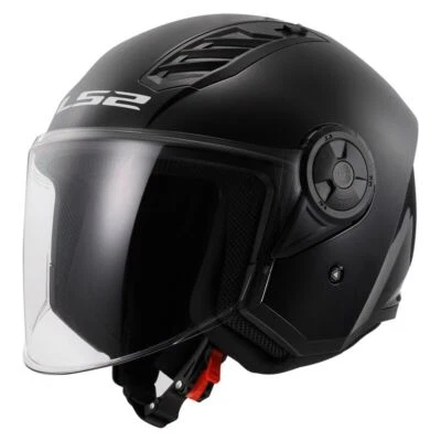 Helm Jet 6 Mit Visier Lang LS2 OF616 Airflow II Schwarz Glänzend E2206 - Bild 1 von 4