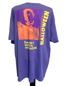 JOHN CARPENTER'S HALLOWEEN PURPLE Screen Print Short Sleeve T-Shirt Sz S - Picture 1 of 7