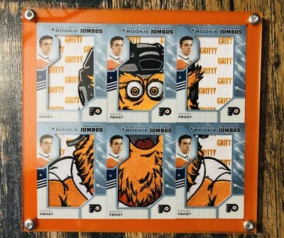 6 Vertical Card No Dividers Black diamond Rookie Team Logo Jumbos Display Case. - Image 1 of 4